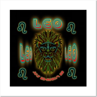 Leo 6a Black Posters and Art